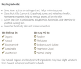 Lime Refresh Tonique 4.2 fl oz